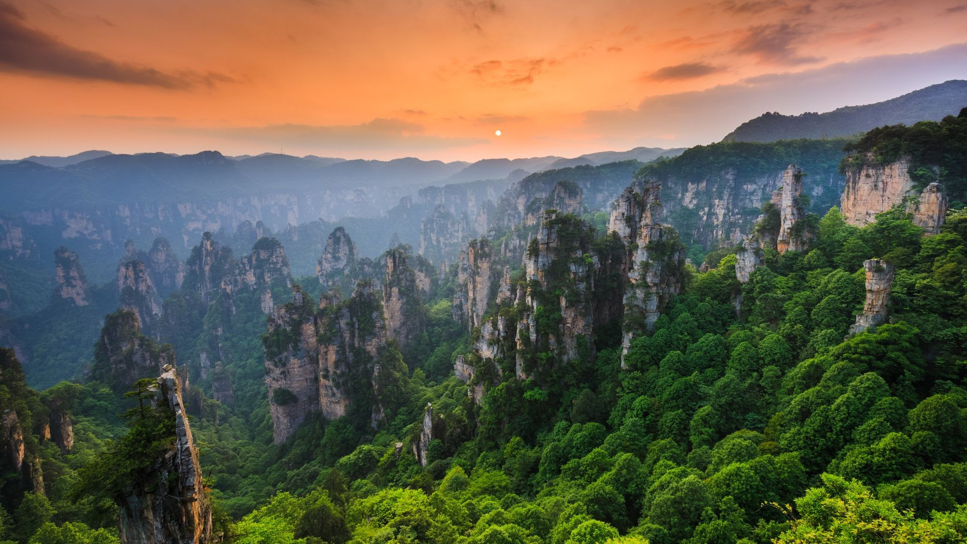 Les montagnes de Zhangjiajie